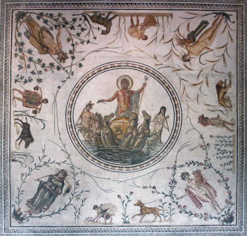 La Cosmogonia e la Teogonia. Neptune_roman_mosaic_bardo_museum_tunis